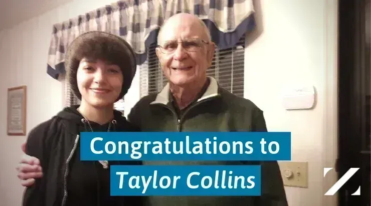 Taylor Collins with her grandfather